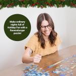 Ravensburger - Here Comes Christmas! - 500 Piece Jigsaw Puzzle - Featuring Santa and a Snowman as They Thrill The Crowd in The Big Parade - Premium Quality - Ages 12+