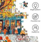 Chalzidar Jigsaw Puzzles for Adults 1000 Pieces, Interlock Perfectly Letter on Back No Dust, Home Decor Birthday Party Gift Toy for Men Women Elders Seniors, 1:1 Poster - Romantic Time