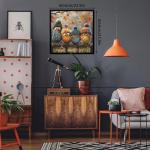 Autumn Bird Puzzles for Adults 1000 Piece Nature, Pretty Fall Landscape Art Jigsaw Puzzles Plant, Butterfly Dragonfly Warm Puzzle