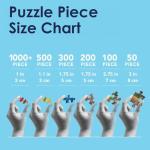 Bits and Pieces 500 Piece Puzzles for Adults - Large 18" x 24" Jigsaw Puzzles 500 Pieces Christmas Winter Fantasy, No 2 Pieces Alike, Gnomes in Snowy Forest