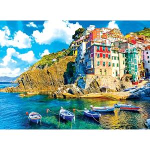 RoseArt - Kodak Premium - Cinque Terre Riomaggiore Village Italy - 1500 Piece Jigsaw Puzzle for Adults