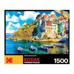 RoseArt - Kodak Premium - Cinque Terre Riomaggiore Village Italy - 1500 Piece Jigsaw Puzzle for Adults