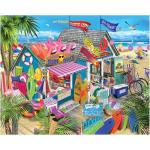 White Mountain Surf Shack 1000 Piece Puzzle for Adults Beach Summer Jigsaw Puzzles for Grandparents Adult Family