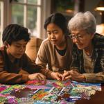 White Mountain Surf Shack 1000 Piece Puzzle for Adults Beach Summer Jigsaw Puzzles for Grandparents Adult Family