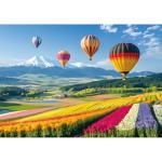 2000 Piece Puzzle for Adults – Colorful Hot Air Balloons Over Tulip Fields & Mountains – Vibrant Nature Jigsaw Puzzle – Challenging for Adults, Families & Puzzle Lovers – 39" x 28"