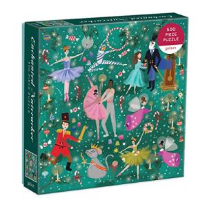 Galison Enchanted Nutcracker 500 Piece Puzzle from Galison - Colorful and Whimsical Illustrated Jigsaw Puzzle of The Beloved Holiday Classic, 20" x 20", Makes a Wonderful Gift