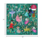 Galison Enchanted Nutcracker 500 Piece Puzzle from Galison - Colorful and Whimsical Illustrated Jigsaw Puzzle of The Beloved Holiday Classic, 20" x 20", Makes a Wonderful Gift