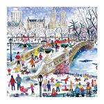 Galison 500 Piece Michael Storrings Bow Bridge in Central Park Jigsaw Puzzle for Adults and Families, New York City Puzzle with Central Park Scenery