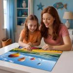 2000 Piece Puzzle for Adults – Colorful Hot Air Balloons Over Tulip Fields & Mountains – Vibrant Nature Jigsaw Puzzle – Challenging for Adults, Families & Puzzle Lovers – 39" x 28"