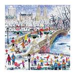 Galison 500 Piece Michael Storrings Bow Bridge in Central Park Jigsaw Puzzle for Adults and Families, New York City Puzzle with Central Park Scenery