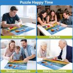 2000 Piece Puzzle for Adults – Colorful Hot Air Balloons Over Tulip Fields & Mountains – Vibrant Nature Jigsaw Puzzle – Challenging for Adults, Families & Puzzle Lovers – 39" x 28"