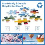 2000 Piece Puzzle for Adults – Colorful Hot Air Balloons Over Tulip Fields & Mountains – Vibrant Nature Jigsaw Puzzle – Challenging for Adults, Families & Puzzle Lovers – 39" x 28"