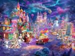 Nattork Jigsaw Puzzle 1000 Pieces for Adults, Christmas Castle,Challenging Adult Puzzles for Christmas Decor & Gift