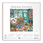 Galison Bookshop Afternoon – 500 Piece Foil Puzzle Fun and Challenging Activity with Bright and Bold Bookshop Themed Artwork for Adults and Families