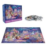 Nattork Jigsaw Puzzle 1000 Pieces for Adults, Christmas Castle,Challenging Adult Puzzles for Christmas Decor & Gift