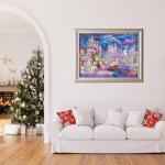 Nattork Jigsaw Puzzle 1000 Pieces for Adults, Christmas Castle,Challenging Adult Puzzles for Christmas Decor & Gift