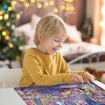 Nattork Jigsaw Puzzle 1000 Pieces for Adults, Christmas Castle,Challenging Adult Puzzles for Christmas Decor & Gift