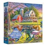 RoseArt - Soft Touch - Backyard - Country Farm Scene 1000 Piece Jigsaw Puzzle for Adults
