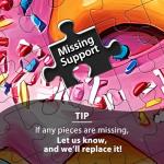 500 Pieces Puzzles for Adults, Colorful Donuts Puzzle for Adults Seniors, Recycled Paper Jigsaw Puzzle 500 Pieces, Fit Together Perfectly Challenging Puzzles Perfect for Game Nights 20.5x15in