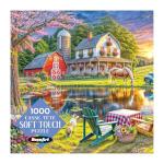 RoseArt - Soft Touch - Backyard - Country Farm Scene 1000 Piece Jigsaw Puzzle for Adults