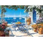 500 Piece Puzzles for Adults,Jigsaw Puzzles 500 Pieces Beach Puzzles,Beautiful Yard Puzzle Flower Puzzle Games for Adults Senior Recycled Cardboard Family Activity Game Nights Gift Toy