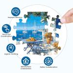 500 Piece Puzzles for Adults,Jigsaw Puzzles 500 Pieces Beach Puzzles,Beautiful Yard Puzzle Flower Puzzle Games for Adults Senior Recycled Cardboard Family Activity Game Nights Gift Toy