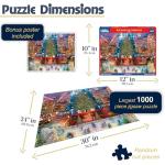 White Mountain 1000 Piece Jigsaw Puzzle Winter Christmas Holiday Puzzles for Adults and Kids 24"x30" Large Pieces - Rockefeller Christmas