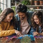 White Mountain 1000 Piece Jigsaw Puzzle Winter Christmas Holiday Puzzles for Adults and Kids 24"x30" Large Pieces - Rockefeller Christmas