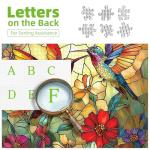 Vintage Paint Hummingbird Flower 500 Piece Puzzles for Adults, Easy Large Piece Puzzle for Seniors, Challenge Art Jigsaw Puzzles, for Gifts Party Games Family, 20 * 20 Inch Dust Free