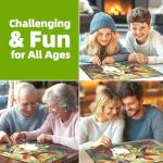 Vintage Paint Hummingbird Flower 500 Piece Puzzles for Adults, Easy Large Piece Puzzle for Seniors, Challenge Art Jigsaw Puzzles, for Gifts Party Games Family, 20 * 20 Inch Dust Free