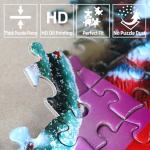 MINIWAN Christmas Jigsaw Puzzles 500 Pieces for Adults - 23x15 Inches Winter Holiday Puzzle with Unique Shaped Pieces, Fun & Challenging Snowman Art for Christmas Vacation