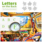 PuzzOne Puzzles for Adults 1000 Pieces, Fall Dog Animal Mountain Camping Jigsaw Puzzles 1000 Pieces Landscape for Adults Challenging Game Nights, 27.5 x 19.7 Inches