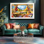 PuzzOne Puzzles for Adults 1000 Pieces, Fall Dog Animal Mountain Camping Jigsaw Puzzles 1000 Pieces Landscape for Adults Challenging Game Nights, 27.5 x 19.7 Inches