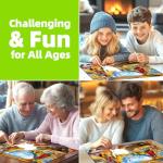 PuzzOne Puzzles for Adults 1000 Pieces, Fall Dog Animal Mountain Camping Jigsaw Puzzles 1000 Pieces Landscape for Adults Challenging Game Nights, 27.5 x 19.7 Inches