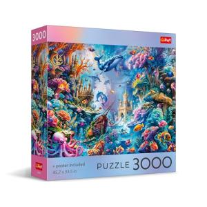 Trefl - Square Box - Underwater Life - 3000 Piece Jigsaw Puzzle Red 46"x33" Print, DIY, Creative Fun, Classic Jigsaw for Adults and Children from 15 Years Old