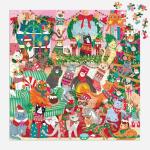 Mudpuppy Merry Catmas! – 500 Piece Family Jigsaw Puzzle with Colorful and Fun Illustrations of Christmas Themed Cats for Children Ages 8 and Up