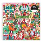 Mudpuppy Merry Catmas! – 500 Piece Family Jigsaw Puzzle with Colorful and Fun Illustrations of Christmas Themed Cats for Children Ages 8 and Up