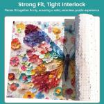 500 Piece Puzzle for Adults,Colorful Butterfly Flower Puzzle for Kids Teen Adults,Recycled Paper Unique Fun Jigsaw Puzzle 500 Piece,Challenging Family Game Gift for Friends Men Women Seniors,20.5*15In