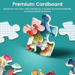 500 Piece Puzzle for Adults,Colorful Butterfly Flower Puzzle for Kids Teen Adults,Recycled Paper Unique Fun Jigsaw Puzzle 500 Piece,Challenging Family Game Gift for Friends Men Women Seniors,20.5*15In