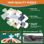 Jigsaw Puzzle for Adults 500 Pieces – 500 Piece Puzzle with Scenic Cabin, Interlocking Adult Puzzles, Letter Clues, 1:1 Poster, Home Decor Gift | 20.5 x 15 in