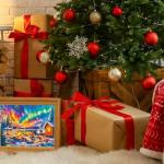 500 Piece Puzzles for Adults - Jigsaw Puzzles - Campfire Under The Northern Lights - Winter Puzzles