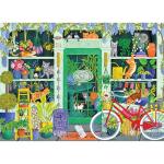 RoseArt - Soft Touch - Cat Flowers - 1000 Piece Jigsaw Puzzle for Adults