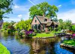 HUADADA Jigsaw Puzzles for Adults 1000 Pieces, Giethoorn Village Interlock Perfectly Letter on Back No Dust, Home Decor Party Toy for Men Women Elders Seniors (27.5"x19.6"), 1:1 Poster
