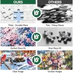 JJYHULK Christmas 2000 Piece Puzzle for Adults, Puzzles for Adults 2000 Pieces, Winter Snow Bonfire Birds Dog Jigsaw Puzzles, Challenging Puzzle Perfect for Game Nights, 39" X 28"