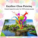 HUADADA Jigsaw Puzzles for Adults 1000 Pieces, Giethoorn Village Interlock Perfectly Letter on Back No Dust, Home Decor Party Toy for Men Women Elders Seniors (27.5"x19.6"), 1:1 Poster