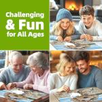 500 Piece Jigsaw Puzzles for Adults - Beach Stone Dog Animal Art Puzzle for Adults Challenging Fun Family Includes Poster & Dust-Free Pieces for Puzzle Lovers Premium （23"x15"）