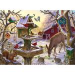 Bits and Pieces – Large 500 Piece Jigsaw Puzzle for Adults – ‘Sunrise Feasting’ Jigsaw Puzzle by Artist Liz Goodrick Dillon, Completed Puzzle Size: 18" x 24"