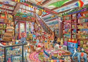 Ravensburger - The Fantasy Toy Shop - 1000 Piece Jigsaw Puzzle - Stunning Imagery - Beautiful Rendition of The Ultimate Toy Shoppe - Puzzles for Adults