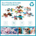 2000 Piece Puzzle for Adults – Cute Dogs in Tropical Style with Hawaiian Shirts & Sunglasses – Vibrant Colors, Challenging 2000 Pieces Puzzle Gift for Dog Lovers & Families – 39" x 28"