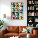 2000 Piece Puzzle for Adults – Cute Dogs in Tropical Style with Hawaiian Shirts & Sunglasses – Vibrant Colors, Challenging 2000 Pieces Puzzle Gift for Dog Lovers & Families – 39" x 28"